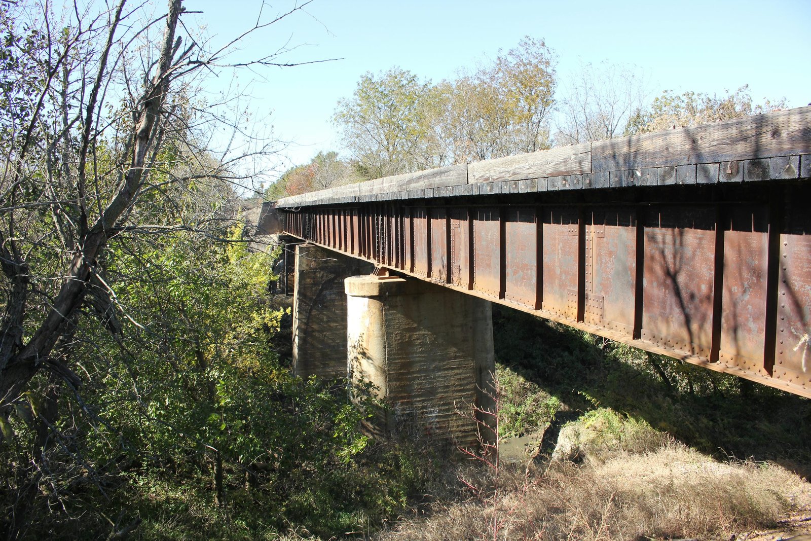 Looking south
